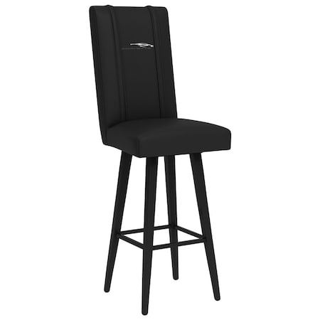 Dreamseat Swivel Bar Stool 2000 with Corvette Coupe Logo XZ2000BSSBLK-PSGMC61095
